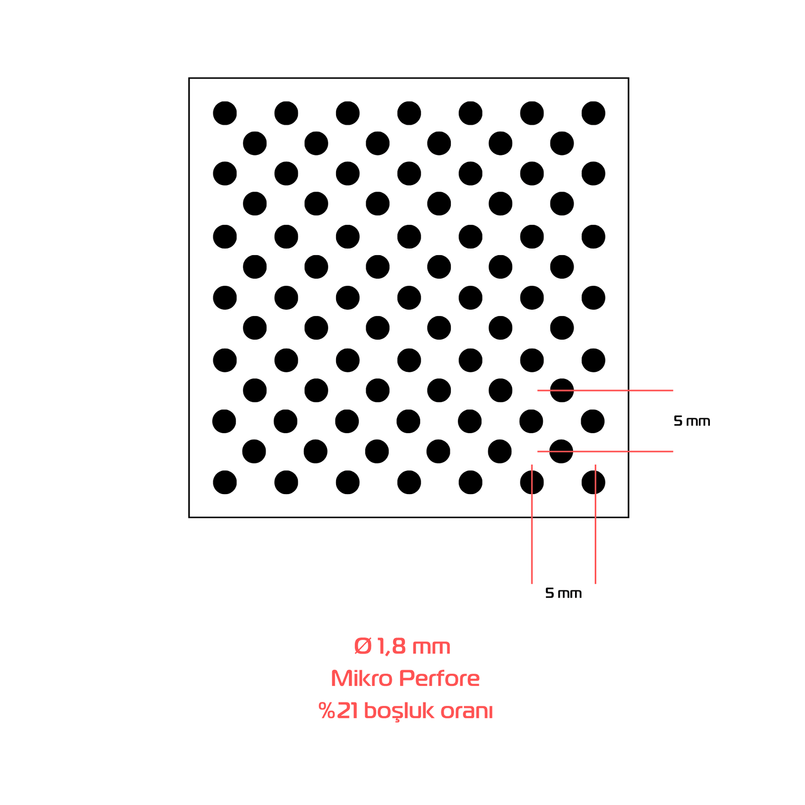 1.8 mm Mikro Perfore