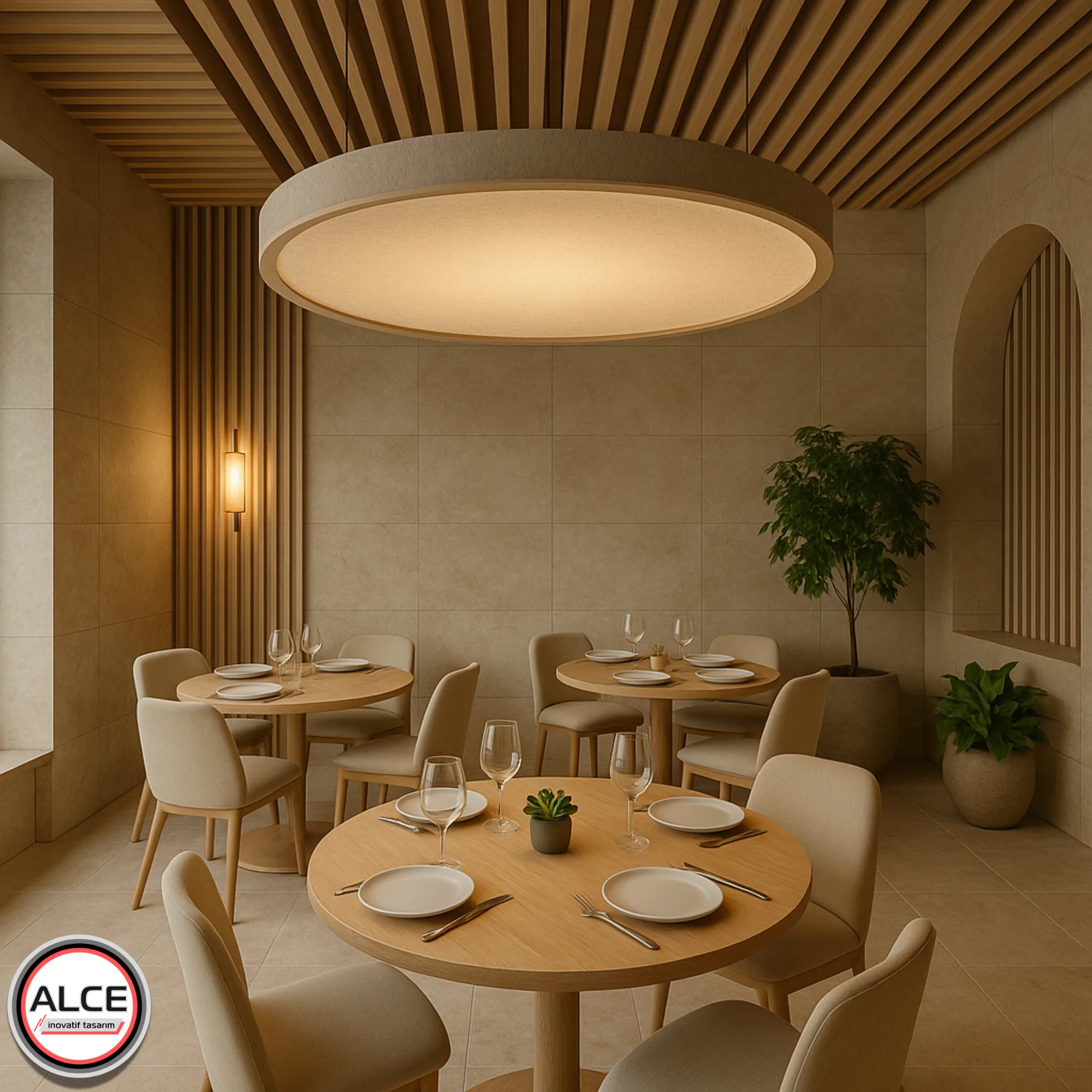Alce Inovatif Tasarim Akustik Aydinlatma Armaturu 2