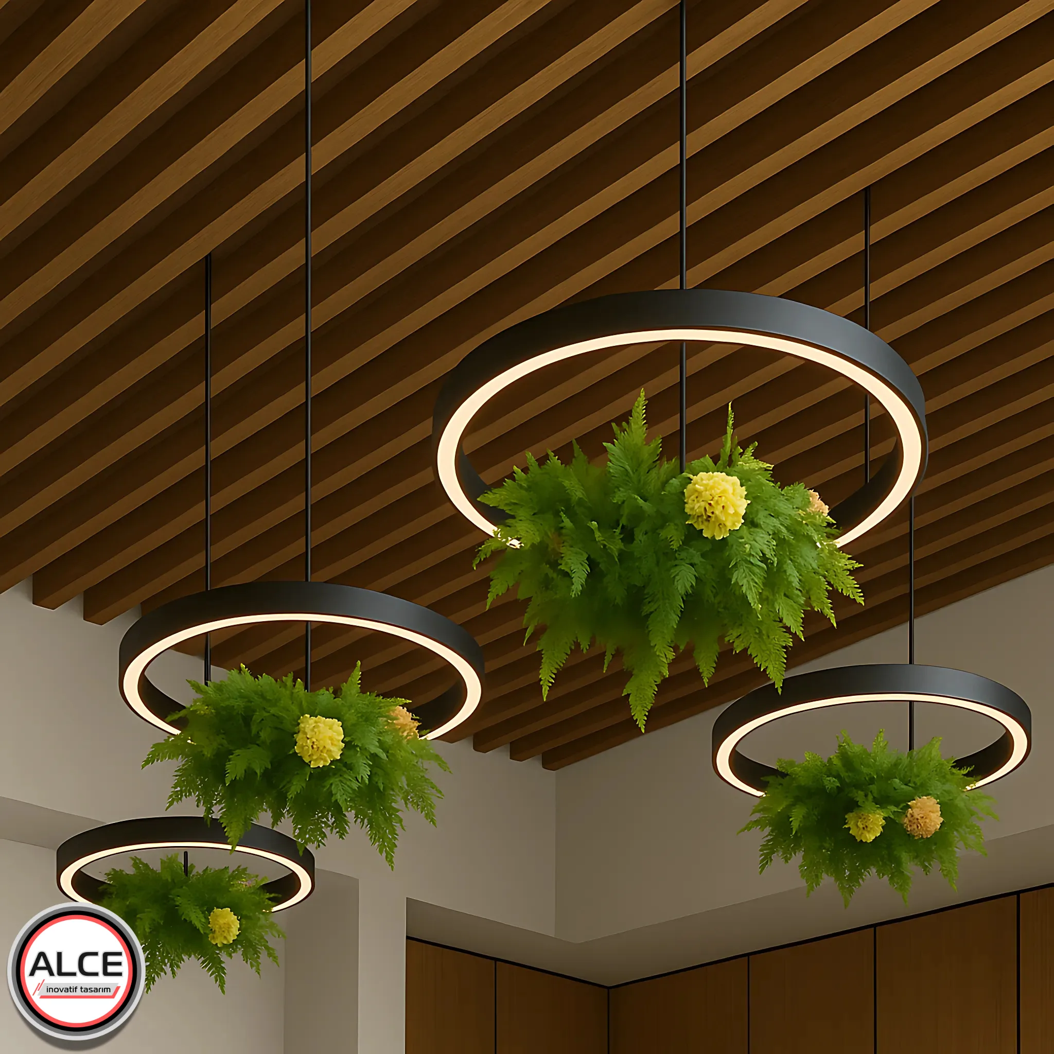 Alce Inovatif Tasarim Dekoratif Sarkit Asma Tavan Aydinlatma Armaturleri