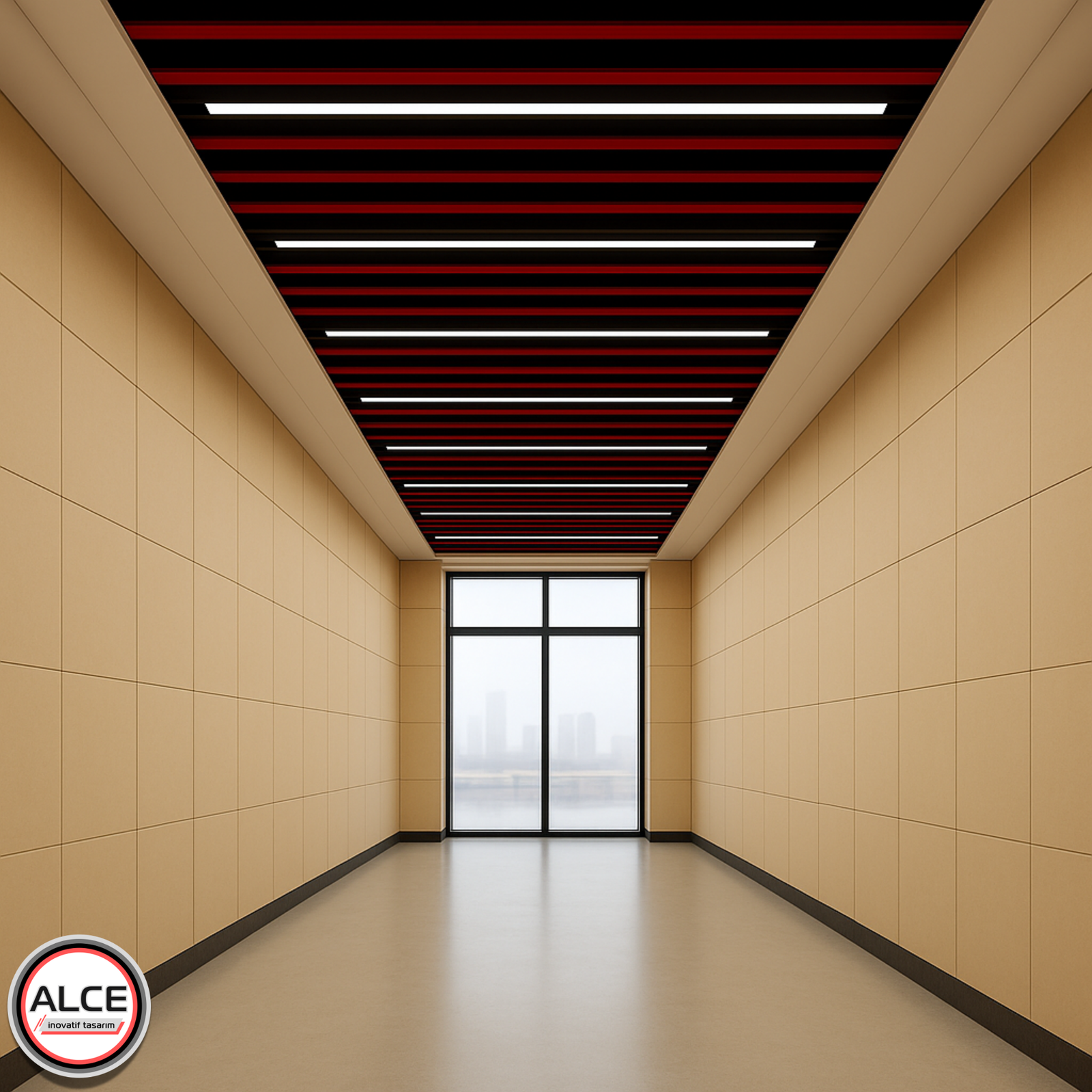 Alce İnovatif Tasarım LED Lineer Baffle Asma Tavan Aydınlatma Çözümleri