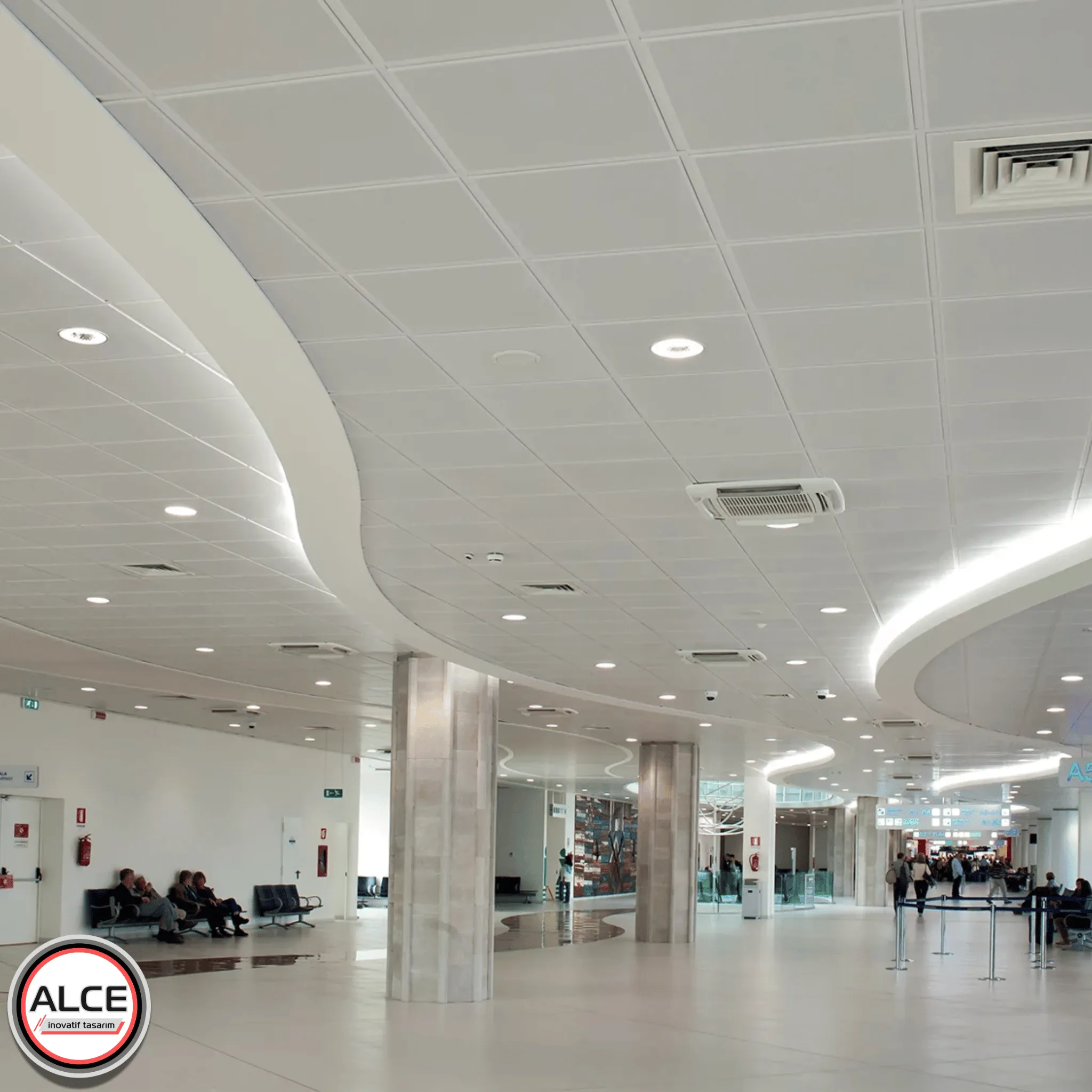 Lay-on Asma Tavan - Alce İnovatif Tasarım Asma Tavan Akustik Çözümler ve Asma Tavan Aydınlatma Ürünleri Satış ve Montaj Hizmetleri