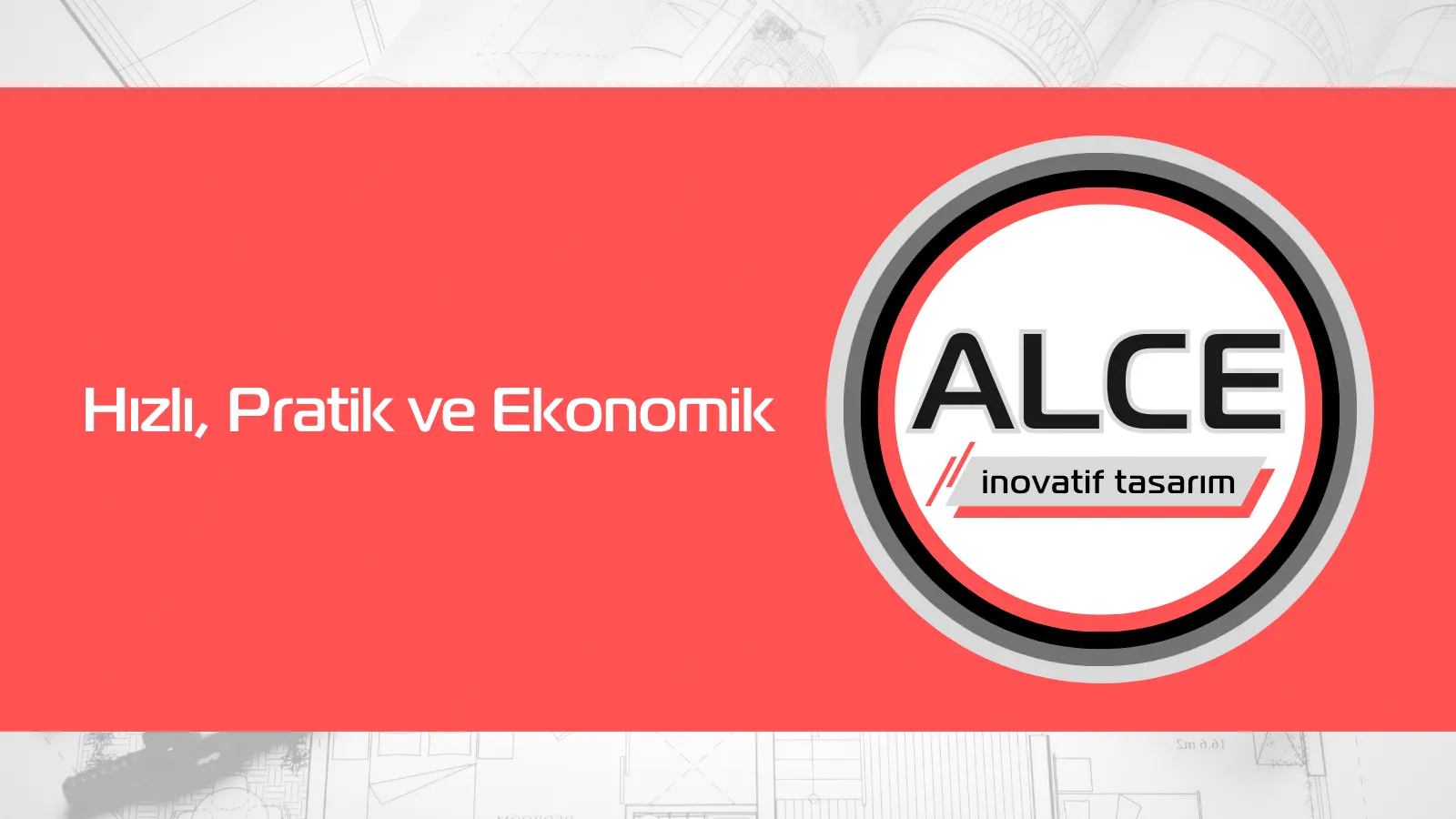 Alce İnovatif Tasarım Logosu - Hızlı, Pratik ve Ekonomik Sloganı