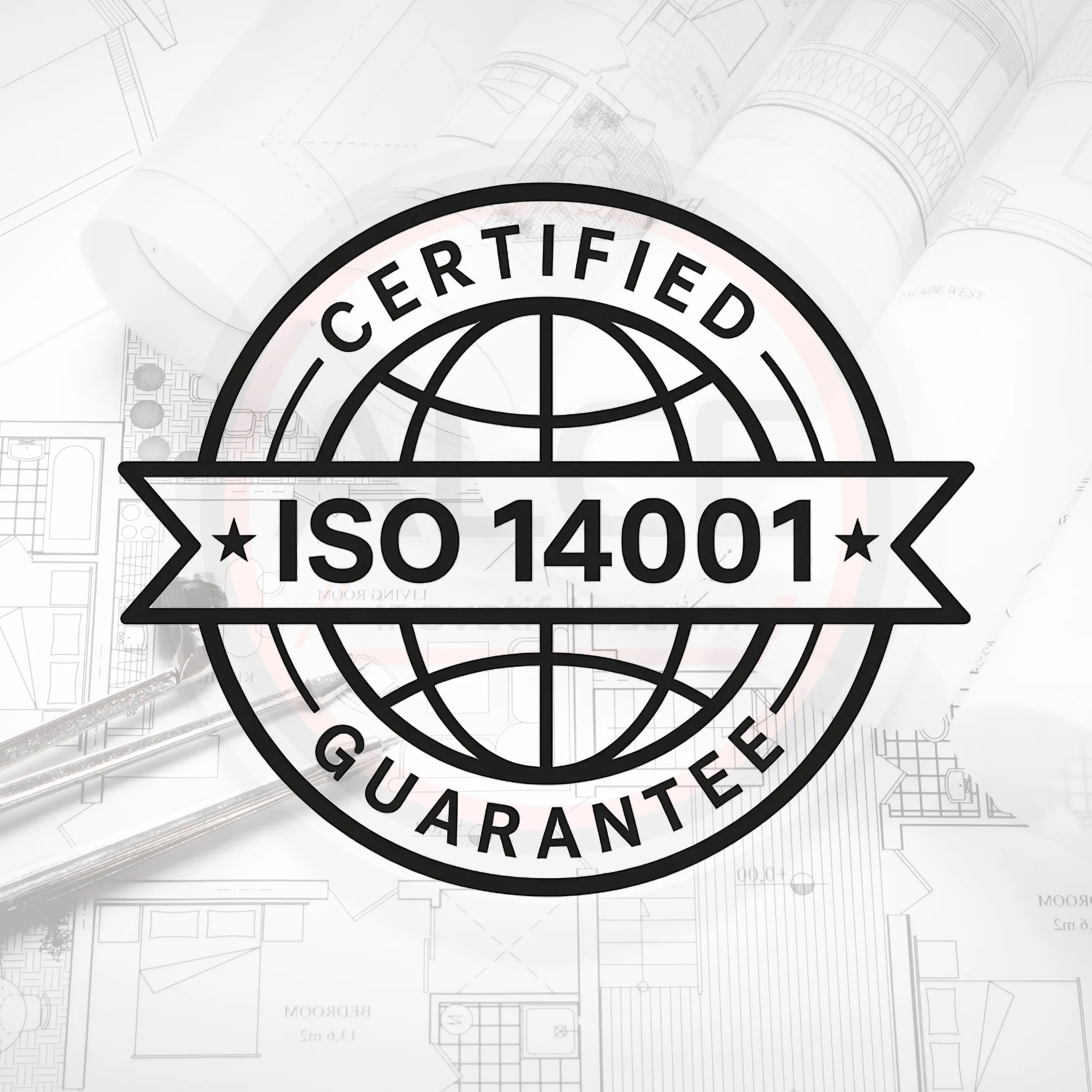 ISO 14001:2015 çevre yönetim sistemi sertifikalı yapı etiketi